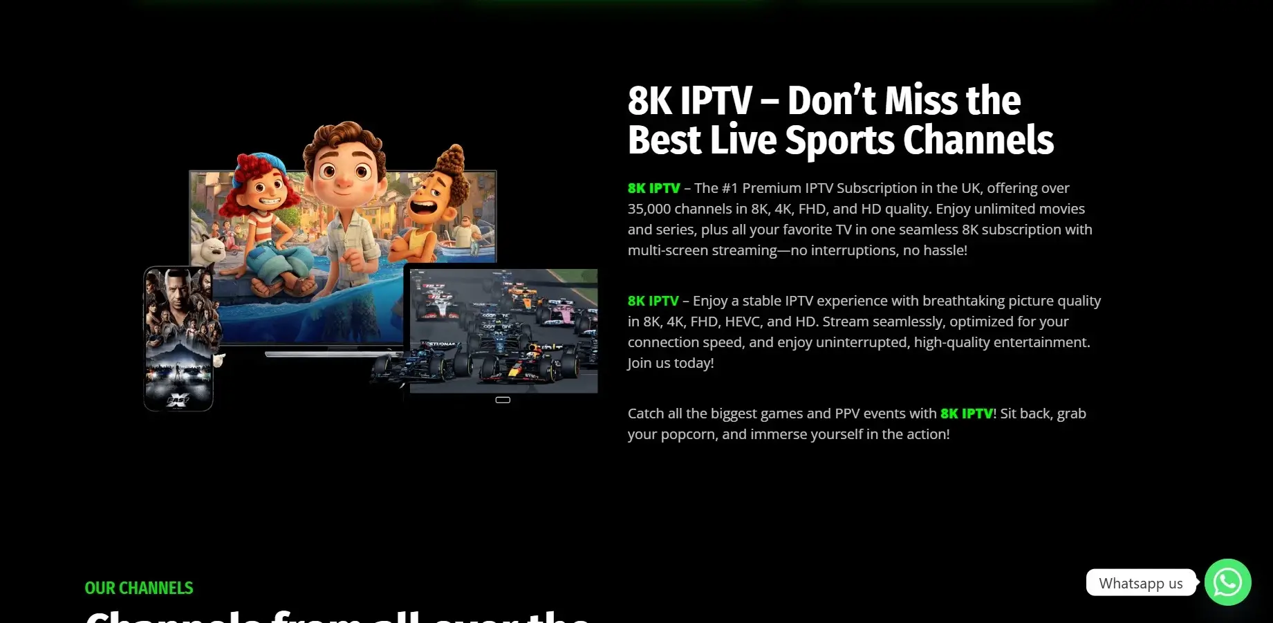 devices 8K IPTV Strong