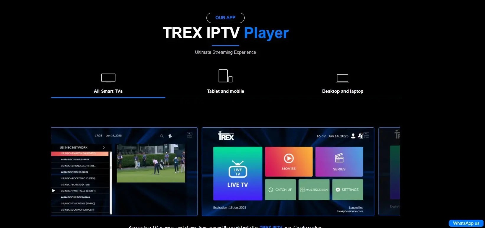 devices trex iptv