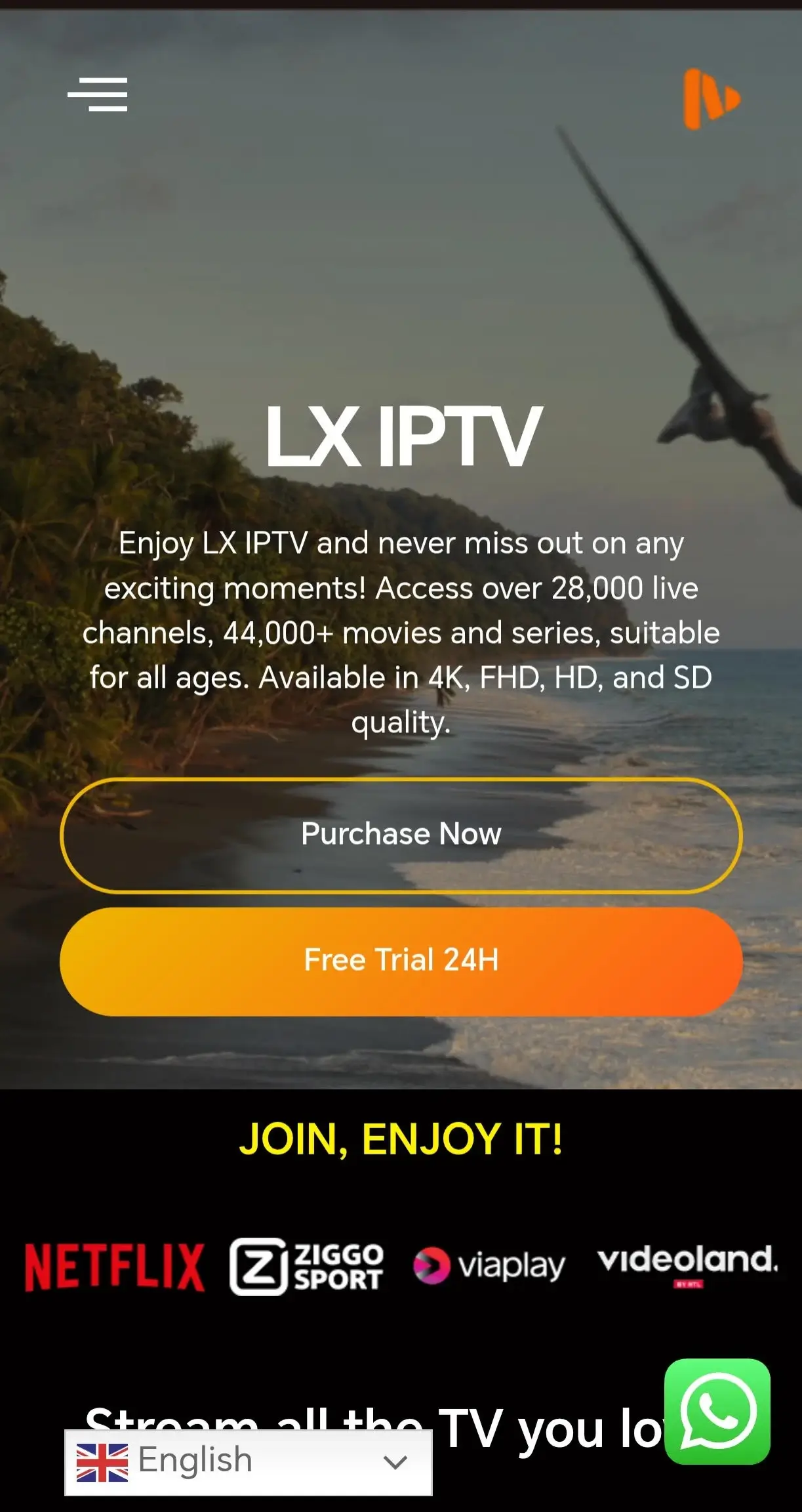 lx iptv home page